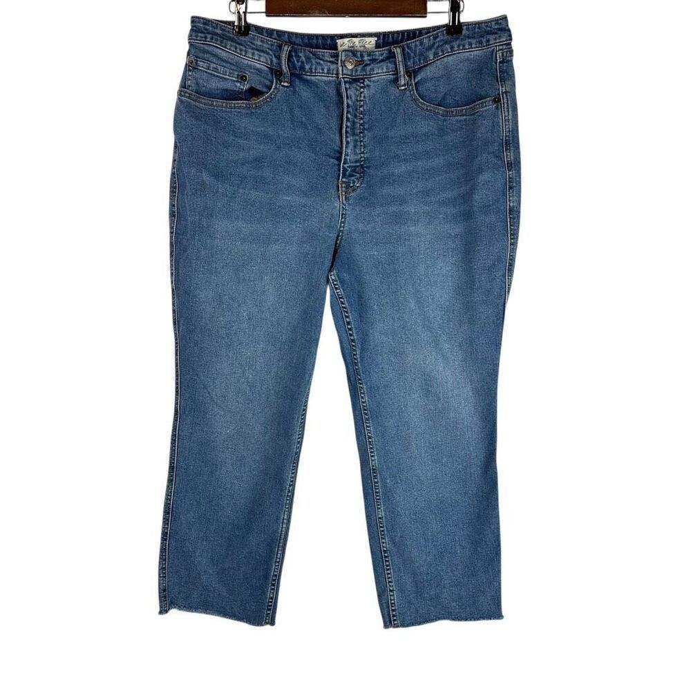 Free People We the Free CRVY High-Rise Vintage Straight Jeans Size 35S
